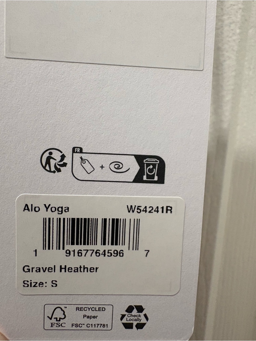 Alo Yoga Ribbed Muse Wide Leg Pant – Gravel Heather – Small –NWT sold out style - Picture 8 of 11